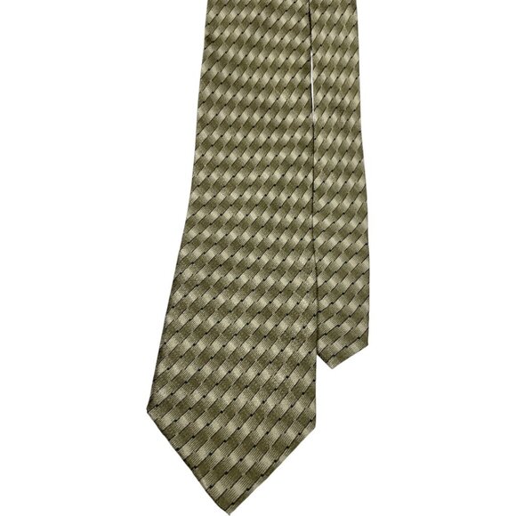 Kenneth Cole Reaction Silk Tie Geometric - Picture 1 of 6